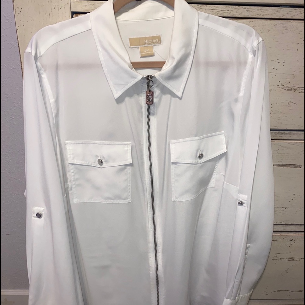 Michael Kors zip up shirt/jacket